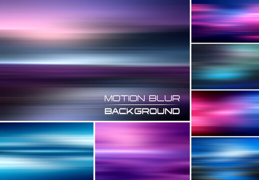 12 Abstract Background With Motion Blur Effect
