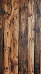 Close-up of rustic wooden planks with a weathered texture, showcasing natural brown tones and a vintage feel, representing nature, construction, or rustic decor.