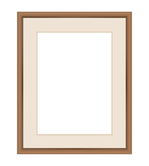 シンプルなフレーム　額装マット付