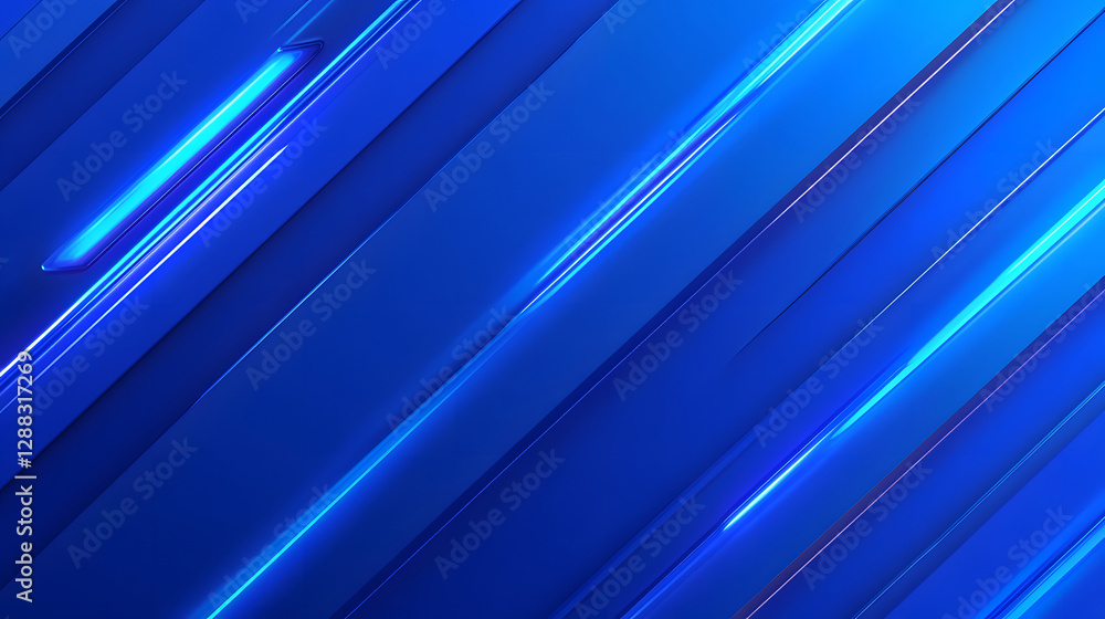 Canvas Prints blue energy particles tunnel blurred bokeh glowing bright abstract background