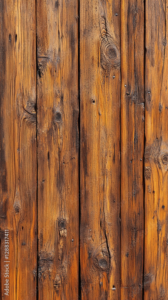 Poster close-up image of natural wooden planks with rich texture, showcasing the detailed grain patterns an
