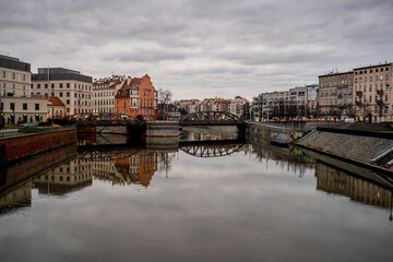 Fototapeta premium View Of The City And River In Wroclaw
