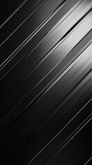 Obraz premium A close-up abstract image featuring sleek black and silver diagonal lines, creating a modern minimalist design that symbolizes elegance, simplicity, and motion.