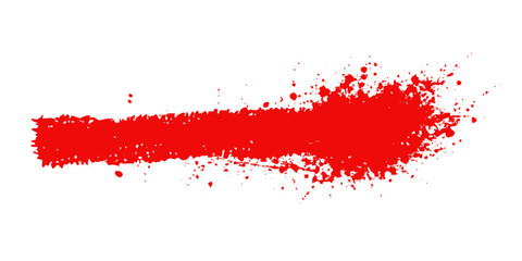 Red paint splash vector graphic design element for creative backgrounds and effects