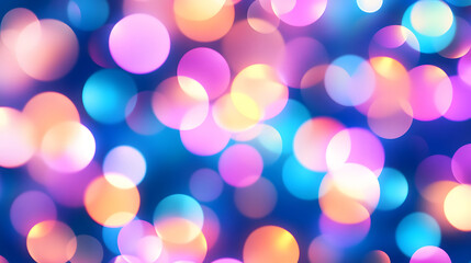 Christmas and New Year abstract winter holidays concept, abstract round bokeh decorative background