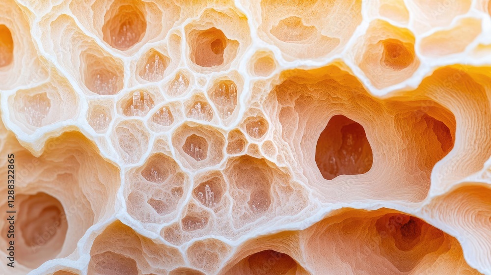 Aufkleber weathering process concept. close-up of a unique, textured natural surface with intricate patterns a