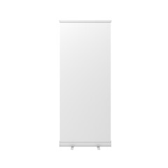 Roll up banner. Mockup. Isolated. 3d illustration.