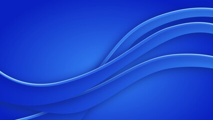 Fototapeta premium Blue wavy background. Abstract wallpaper