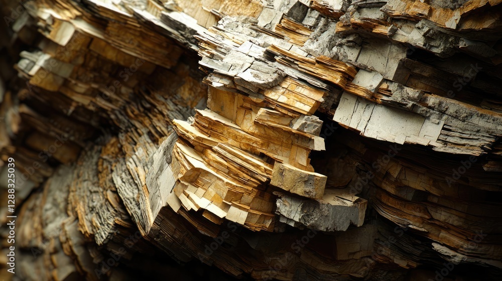 Poster weathering process concept. close-up of textured wood showing natural patterns and colors for artist