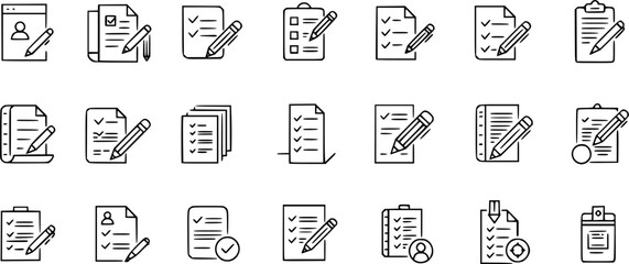 form icon in different style vector illustration. two colored and black form vector icons designed in filled, outline, line and stroke style can be used for web, mobile, ui