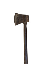 An Ancient Rusty Axe: A Tool of History and Labor, Evoking Memories of Past Generations and Their Hard Work in the Woods, Inspiring Thoughts of Craftsmanship and Legacy.