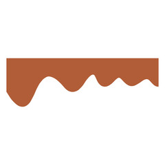 Melted chocolate element