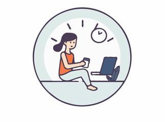 Prioritizing Self-care: Work-life Balance Icon