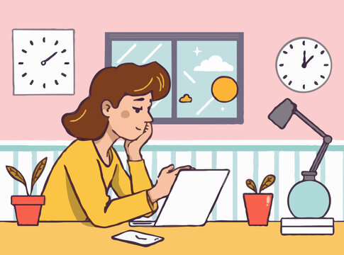 Coping with Stress: Vector Illustration