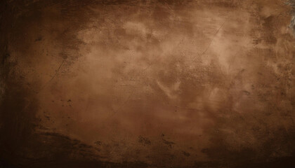 Obraz premium Monochromatic brown flyer background with subtle grunge textures, distressed edges, and a vintage feel, ideal for retro or urban designs, evoking simplicity, warmth, and natural aesthetics