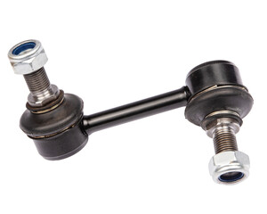 terminal, bushing, ball joint, spare part for car on white background