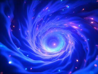 Obraz premium Blending of light and color in colorful vortex