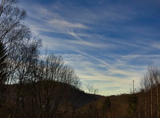 Wolkenspiel im Herbst.