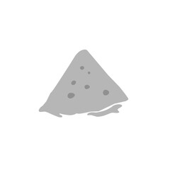 mound of cement material