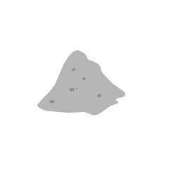 mound of cement material