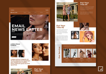 Fashion Email News Letter Layout