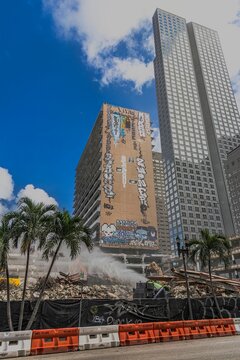 The deconstruction of the Vitas healthcare building