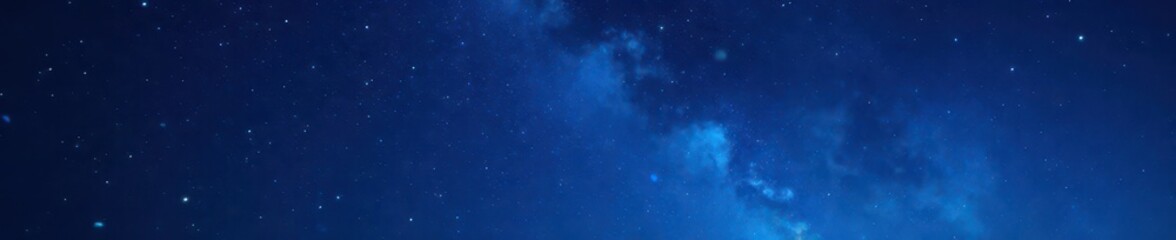 Obraz premium Night sky, dark blue, ink blotches, star dust, blue, stars, mysterious