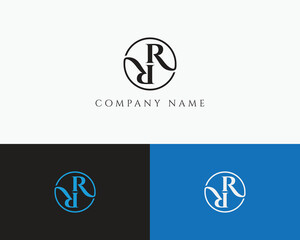 RR Circle Logo Design Template