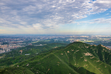 Overlooking Beijing city from Western Hills
