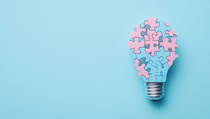 Innovative Puzzle Lightbulb Concept: A Creative Solution