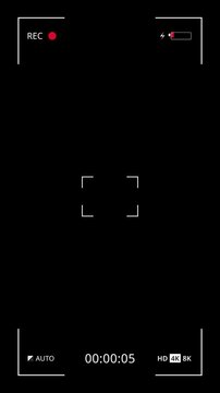 Vertical Digital film projector lens Overlay
