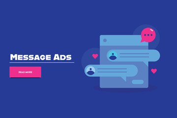 Running send message campaign in social media, Social media message advertising, Message ads for social media. Paid audience outreach.