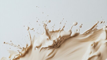 Obraz premium Milk Splash Texture Detailed Close-Up Shot 