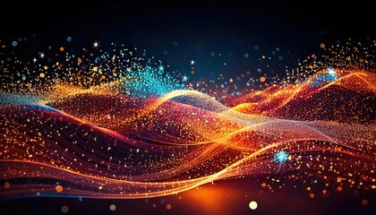 輝き、流れ、魔法、宇宙の魅惑