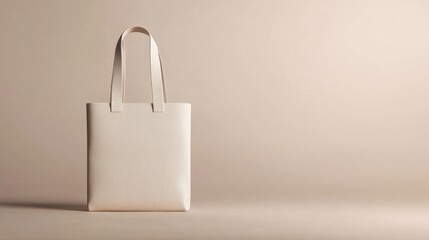 Stylish tote bag display studio setting product photography minimalist environment close-up view fashion concept