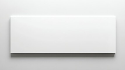 A4 Mockup of Blank White Frame on Light Gray Background with Shadows