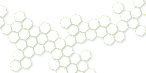 Hexagonal pattern background, Bright hexagon wallpaper or background , with white and black lines 3d hexagonal, Abstract white vector wallpaper with hexagon grid.