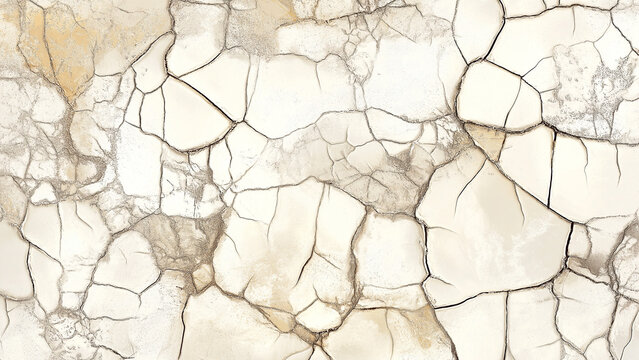 White cracked wall texture with fine details, showcasing an aged and weathered appearance. Great for digital art.