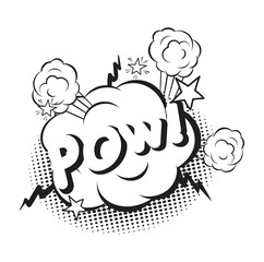 Comic speech bubbles comic wording sound effect set design for comic background, comic strip