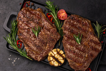grilled ribeye steaks