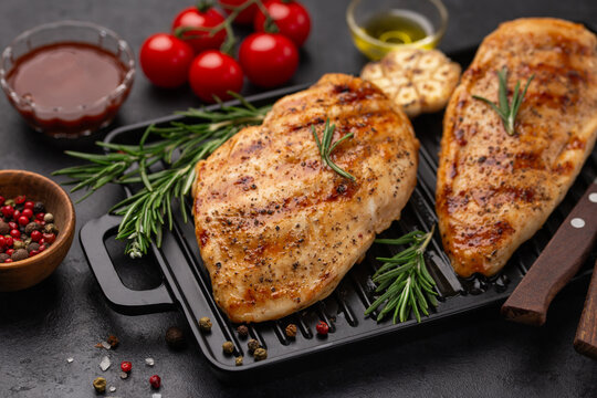 hot and spicy grilled  chicken breast