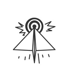 paper airplane hit center dartboard doodle