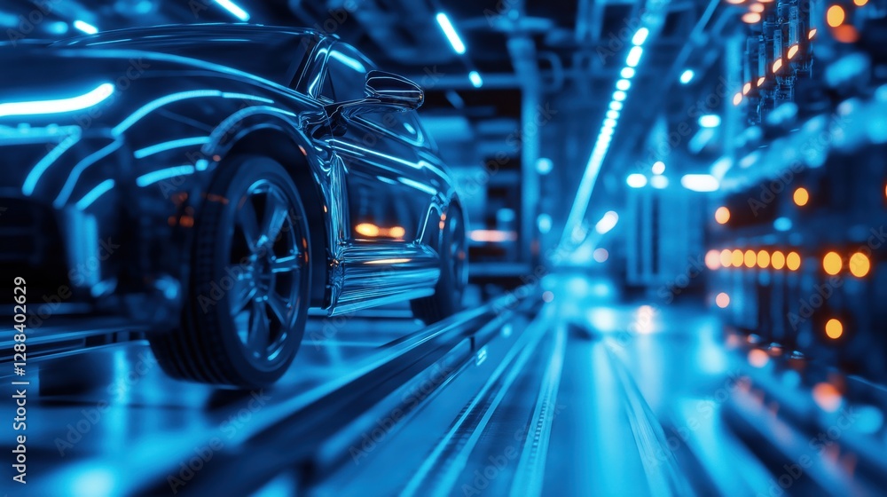 Poster advanced robotics lab for testing self-driving vehicle technologies and innovations