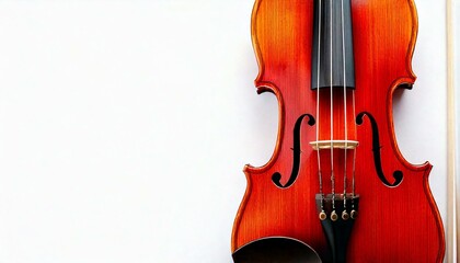 Fototapeta premium violin on white background
