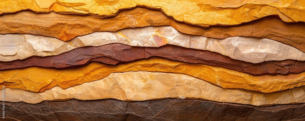 Poster weathering process concept. colorful layers of textured paper create an artistic and vibrant backgro