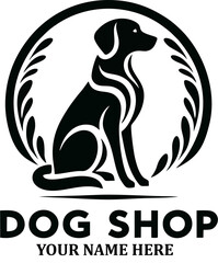 Elegant Dog Shop Logo Design