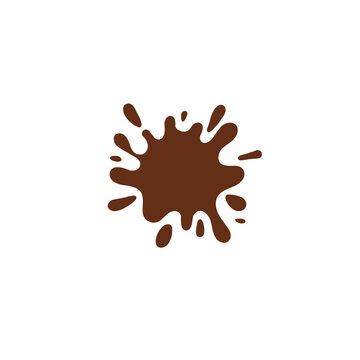 recommend clip art: Chocolate splash background isolated on white background. Vector Illustration of a Chocolate Splash.