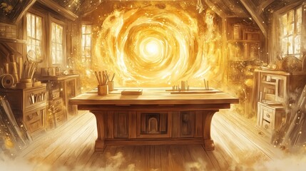 National Woodworking Month, illustration