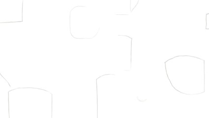 Abstract Shapes in White Hues: A Minimalist Sketch