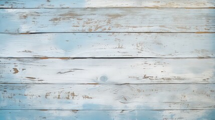 Fototapeta premium Distressed Light Blue & White Wooden Background Texture